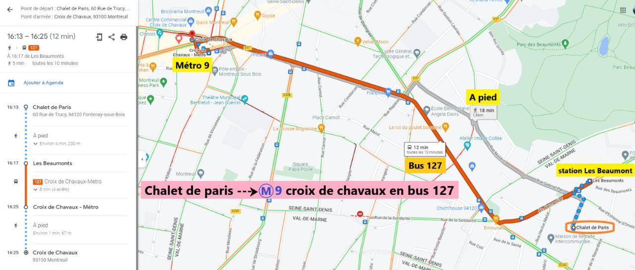 Chalet De Paris ฟอนตีเนย์-ซูส์-บัวส์ ภายนอก รูปภาพ